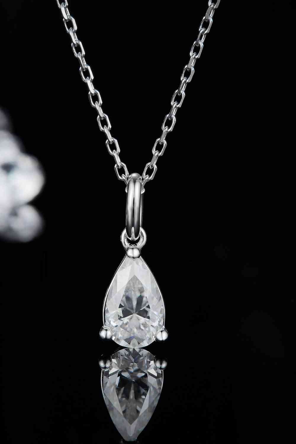 Moissanite D-VVS1 Necklace, Platinum-Plated