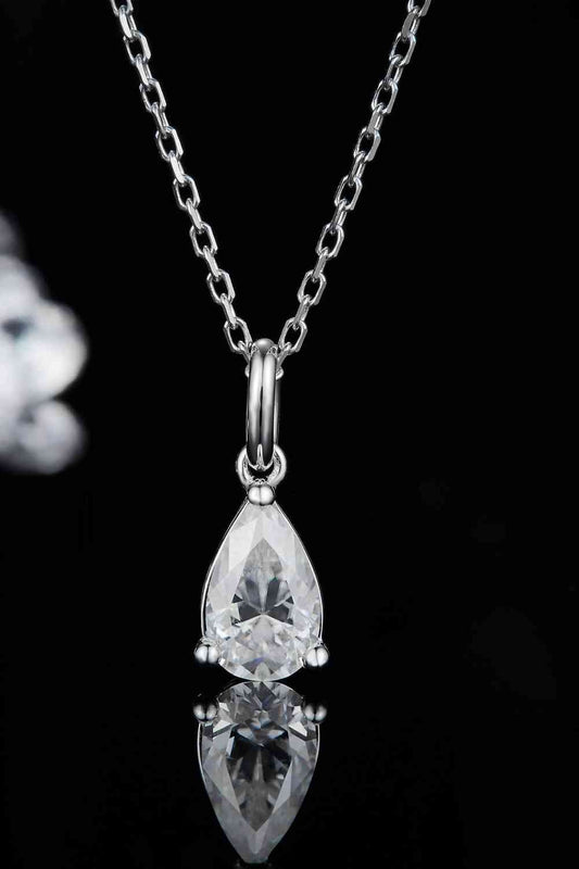 Moissanite D-VVS1 Necklace, Platinum-Plated