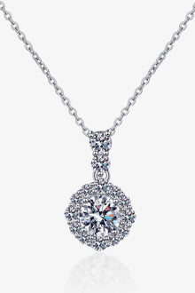 1 Carat Moissanite 925 Sterling Silver Necklace Elegance