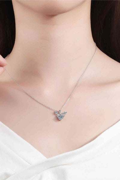 Moissanite & Zircon Necklace, 1ct Classic