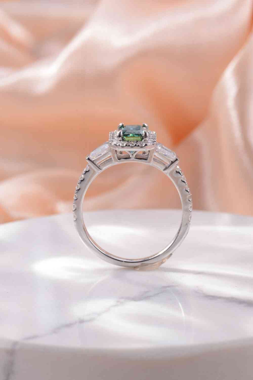 1 Carat Moissanite 925 Sterling Silver Ring for Women