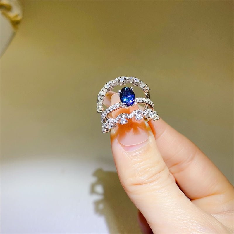 Moissanite Premium Ring, 1ct Certified