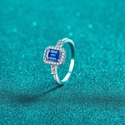Moissanite Certified Ring, 1ct