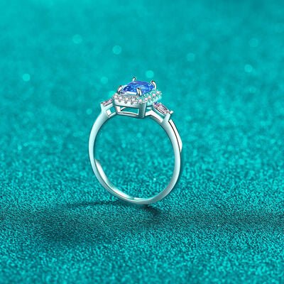 Moissanite Certified Ring, 1ct