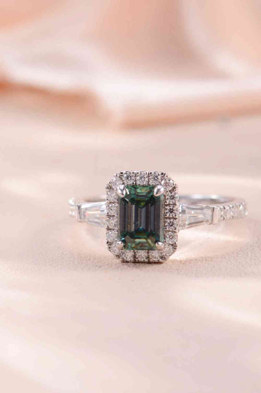 1 Carat Moissanite 925 Sterling Silver Ring for Women