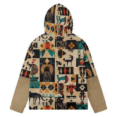 Men's Trendy Hooded Winter Jacket with 3D Plaid Pattern