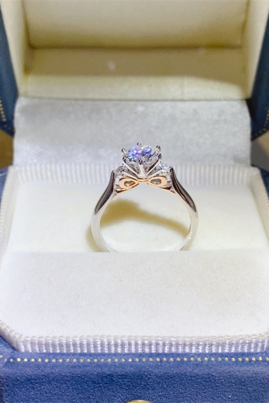 2 Carat Moissanite 925 Sterling Silver Ring for Elegance