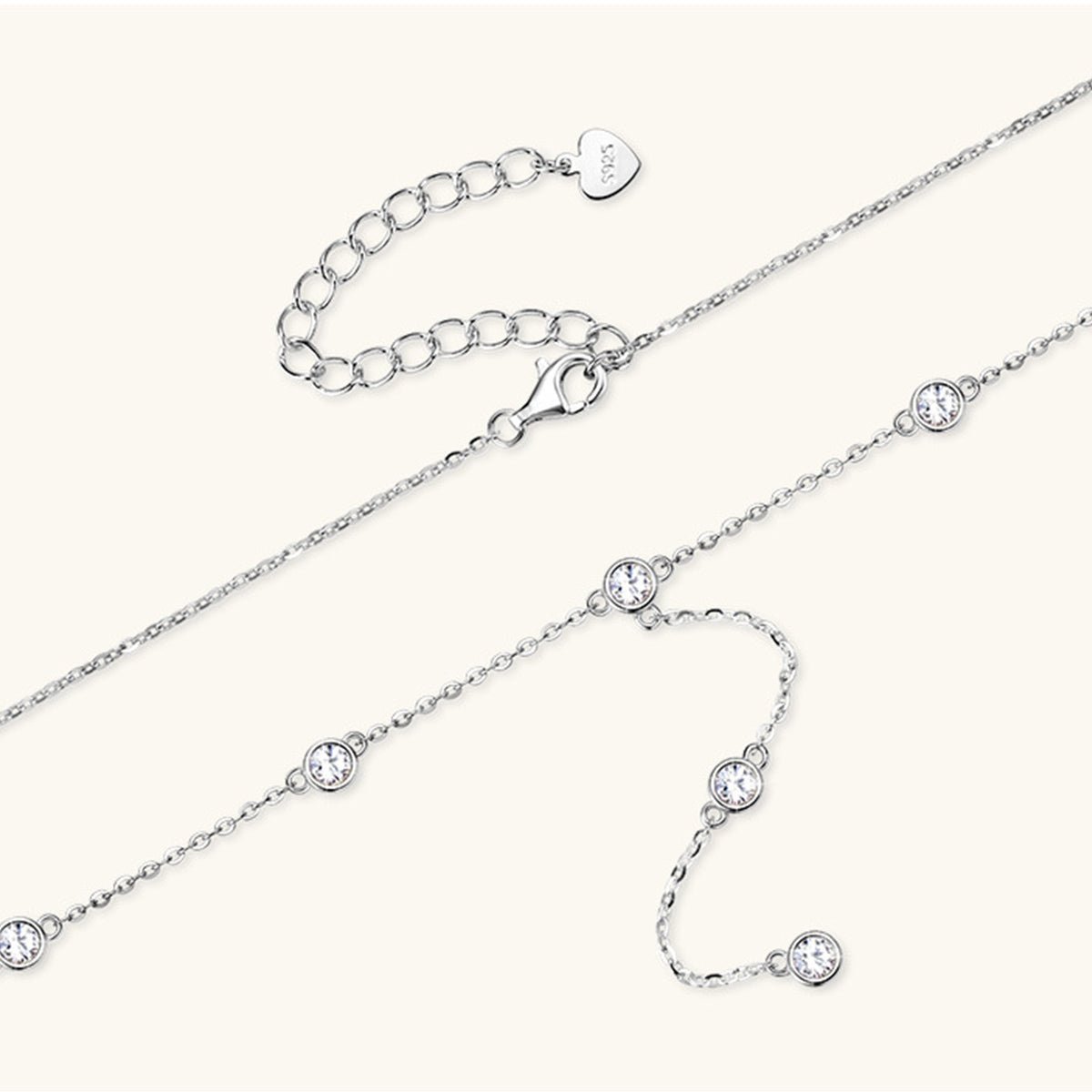 1.1 Carat Moissanite 925 Sterling Silver Necklace for Women
