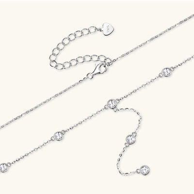 1.1 Carat Moissanite 925 Sterling Silver Necklace for Women