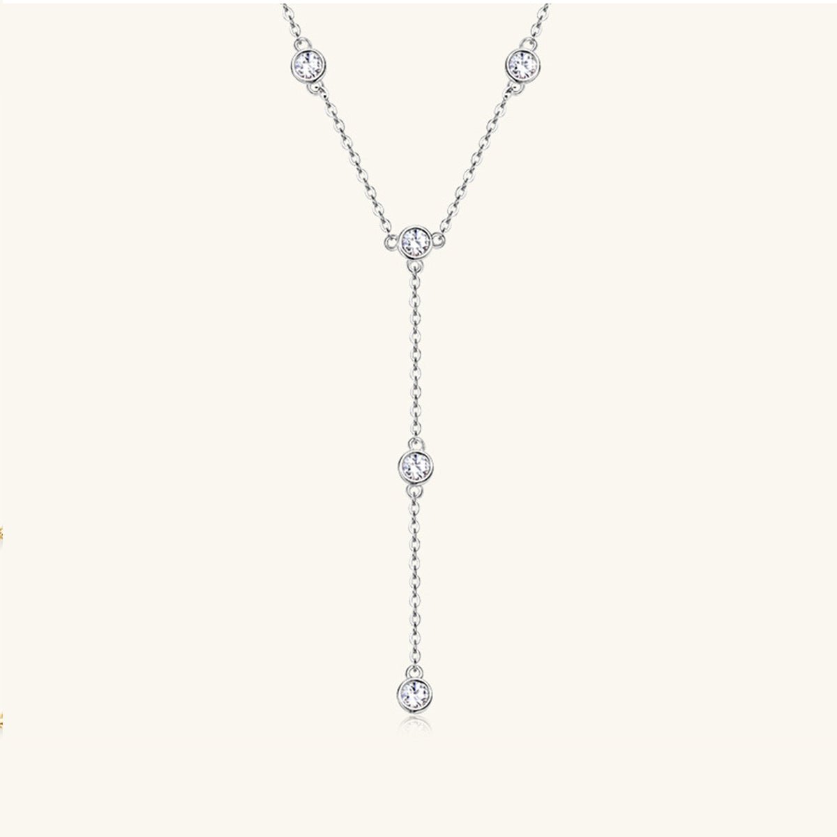 1.1 Carat Moissanite 925 Sterling Silver Necklace for Women