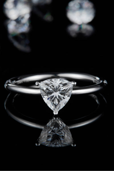1 Carat Moissanite 925 Sterling Silver Solitaire Ring Design
