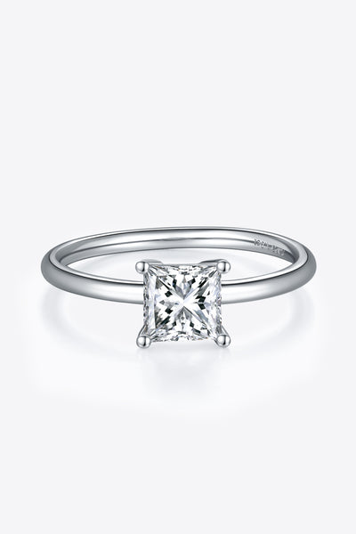 1 Carat Moissanite 925 Sterling Silver Solitaire Ring Design