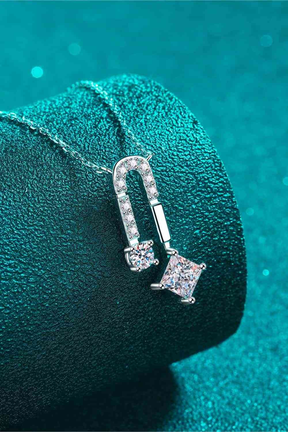 1.3 Carat Moissanite 925 Sterling Silver Necklace for Elegance