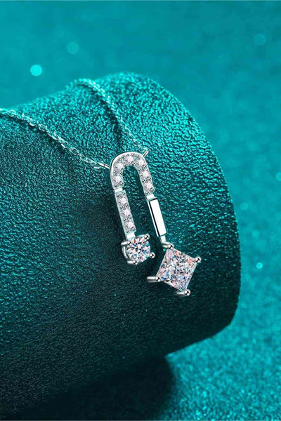 1.3 Carat Moissanite 925 Sterling Silver Necklace for Elegance