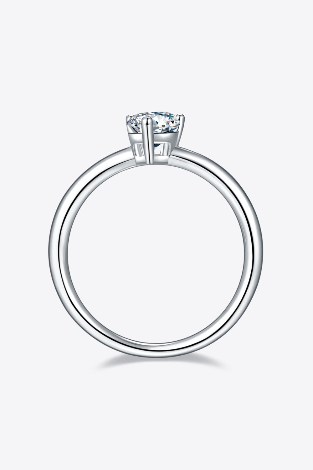 1 Carat Moissanite 925 Sterling Silver Solitaire Ring Design