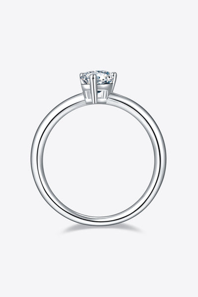 1 Carat Moissanite 925 Sterling Silver Solitaire Ring Design