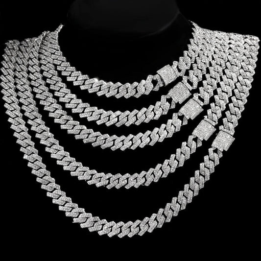 Unisex 14mm Cuban Link Chain Necklace For Bold Style And Everyday Sophistication And Confidence