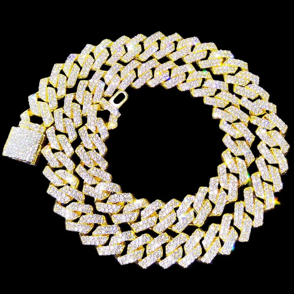 Unisex 14mm Cuban Link Chain Necklace For Bold Style And Everyday Sophistication And Confidence