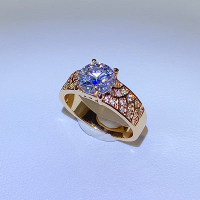 Elegant 1.5 Carat 925 Sterling Silver Moissanite Ring