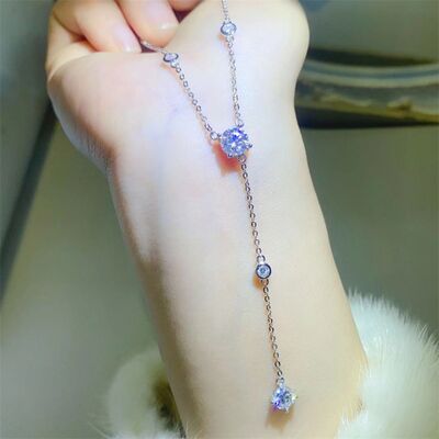 1.5 Carat Moissanite 925 Sterling Silver Necklace Elegant Design