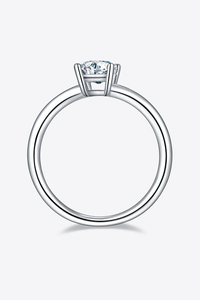 1 Carat Moissanite 925 Sterling Silver Solitaire Ring Design