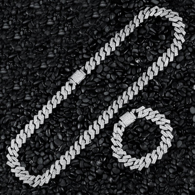 15mm Cuban Necklace Gold Plated Cuban Link Chain Mens Jewelry Hip Hop Style Statement Piece