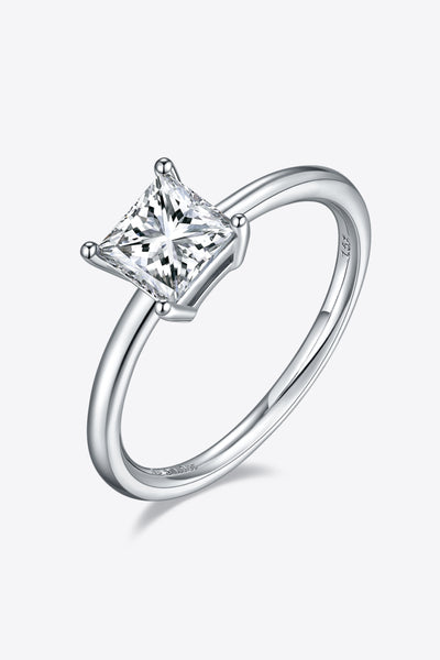 1 Carat Moissanite 925 Sterling Silver Solitaire Ring Design