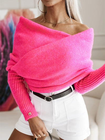 Long Sleeve Cropped Knit Top for Stylish Everyday Wear