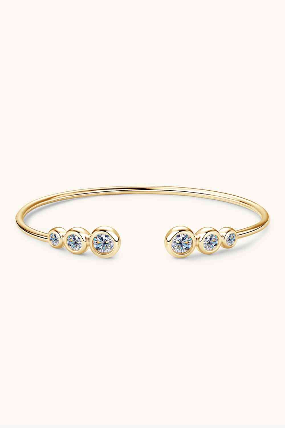 1.8 Carat Moissanite 925 Sterling Silver Bracelet Luxury