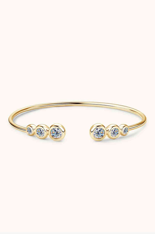1.8 Carat Moissanite 925 Sterling Silver Bracelet Luxury