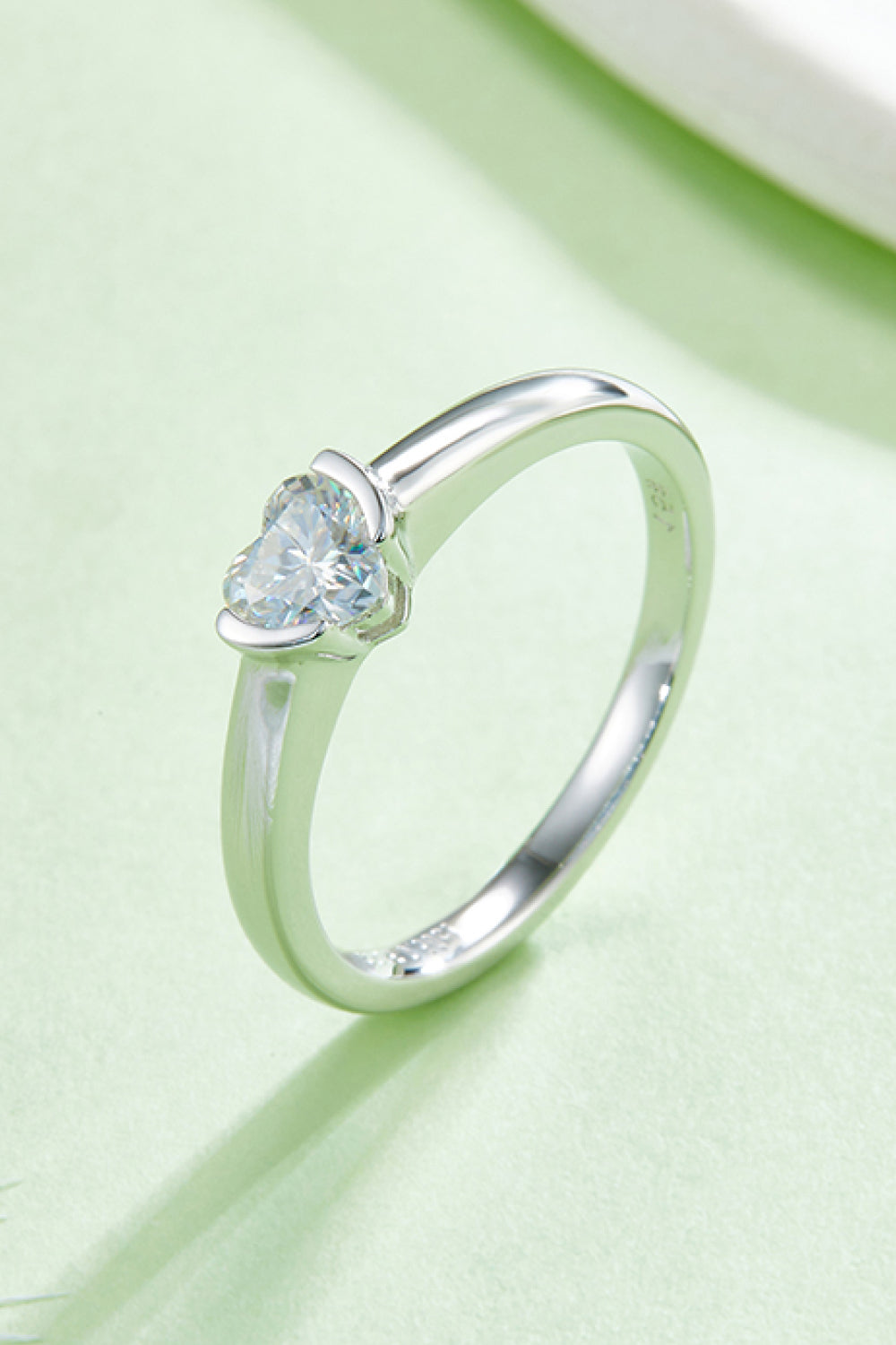 Moissanite 925 Sterling Silver Solitaire Ring for Elegance