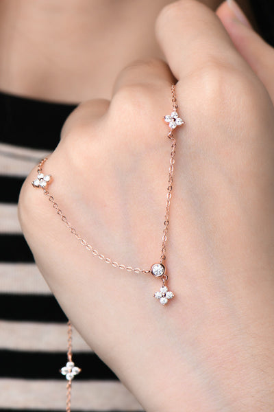 Elegant Moissanite 925 Sterling Silver Necklace Gift