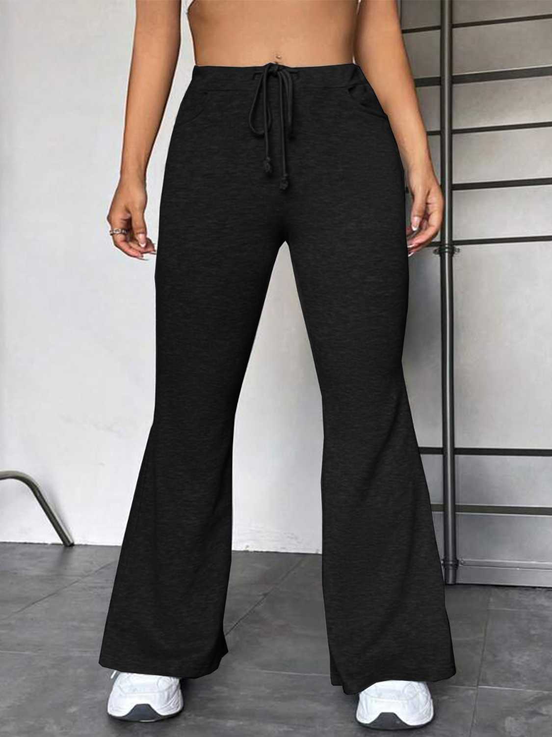 Versatile Drawstring Lounge Pants with Functional Pockets