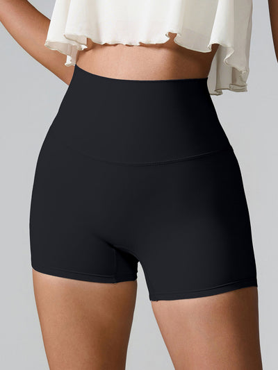 Chic High Waist Performance Shorts for Active Women
