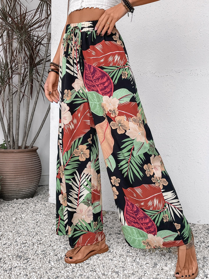 Elegant Patterned Palazzo Pants