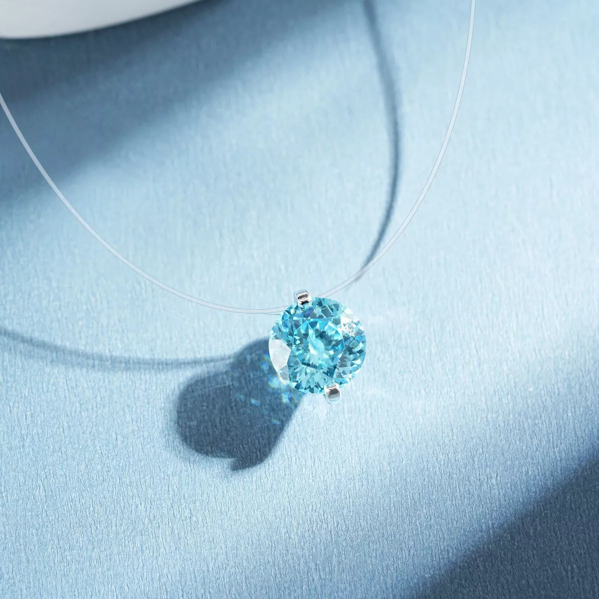 925 Sterling Silver Zircon Pendant Necklace