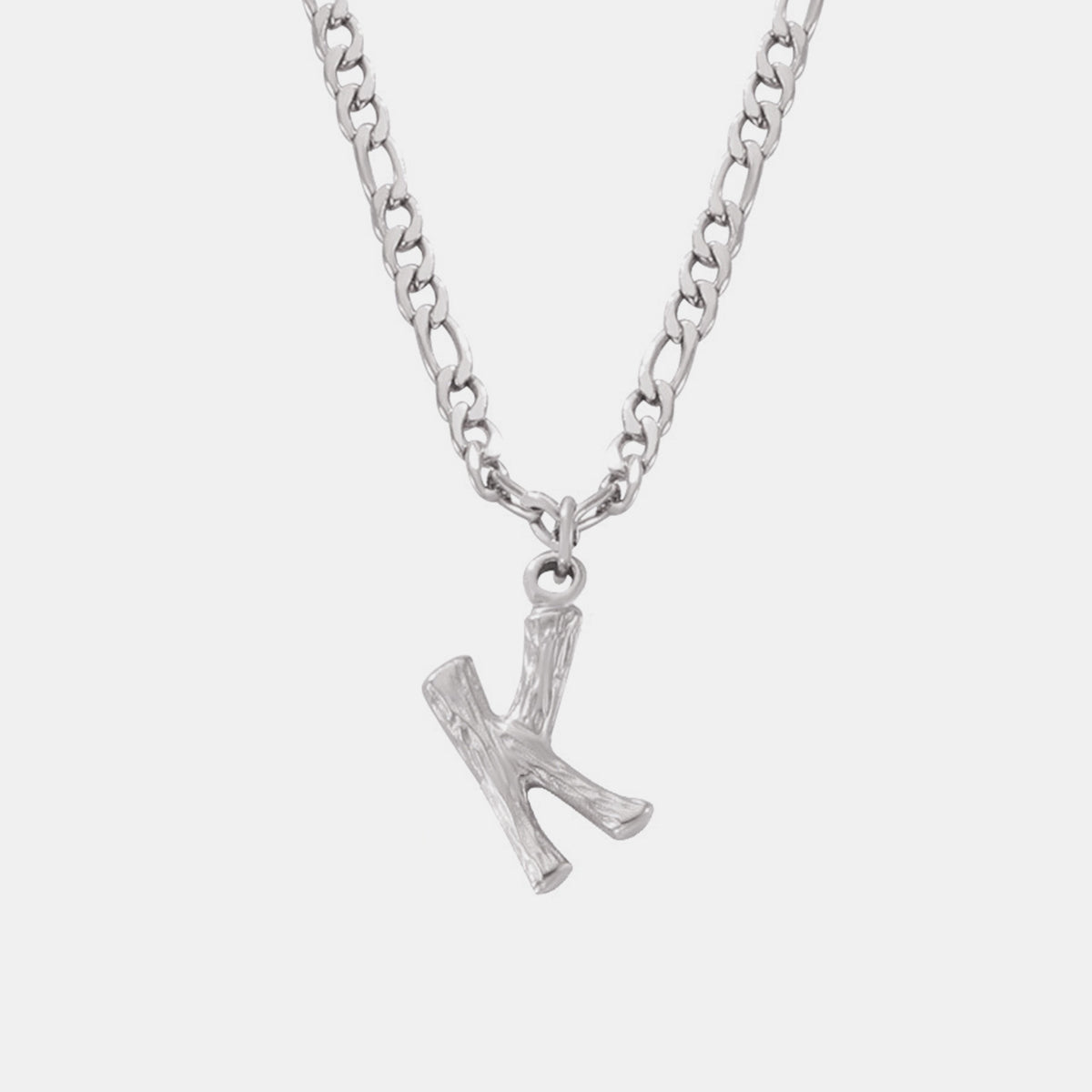 Customizable Titanium Steel Letter Pendant Necklace Monogram Jewelry Personalize Initials Gift For Women And Men