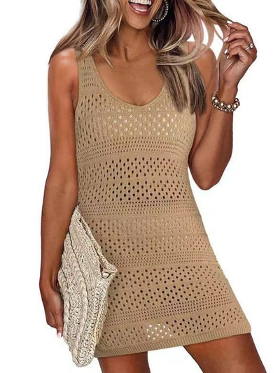 Sublime Sheer Scoop Neck Poolside Cover-Up for Women