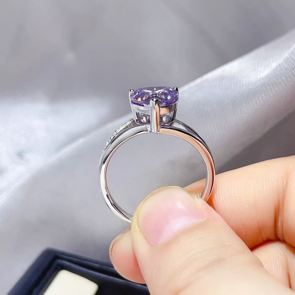 3 Carat 925 Sterling Silver Moissanite Ring