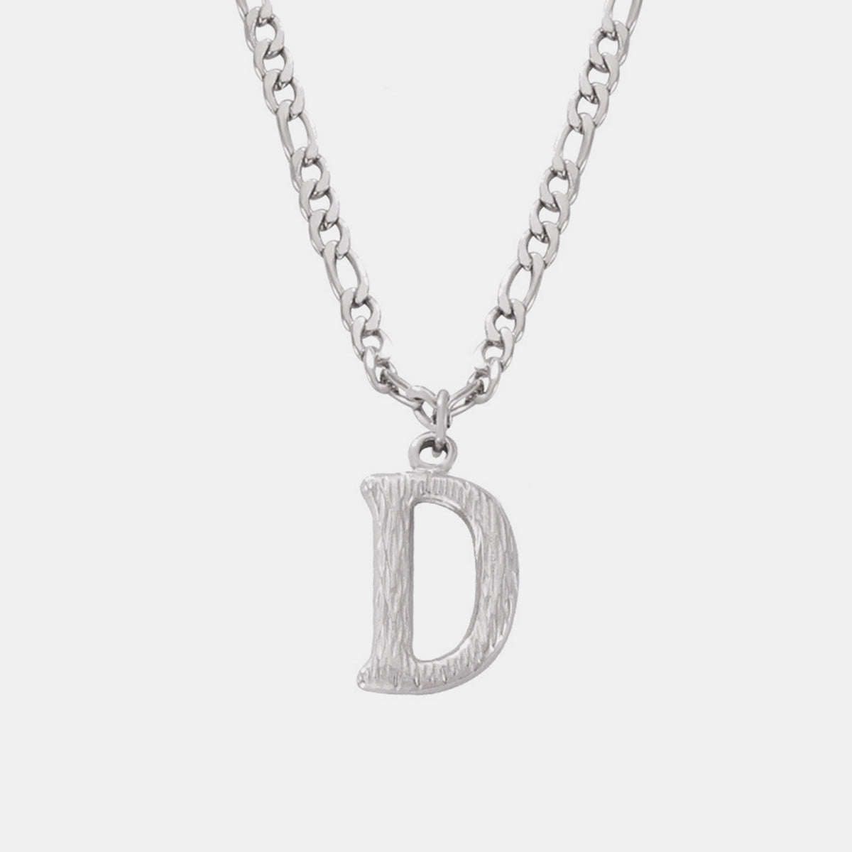 Customizable Titanium Steel Letter Pendant Necklace Monogram Jewelry Personalize Initials Gift For Women And Men