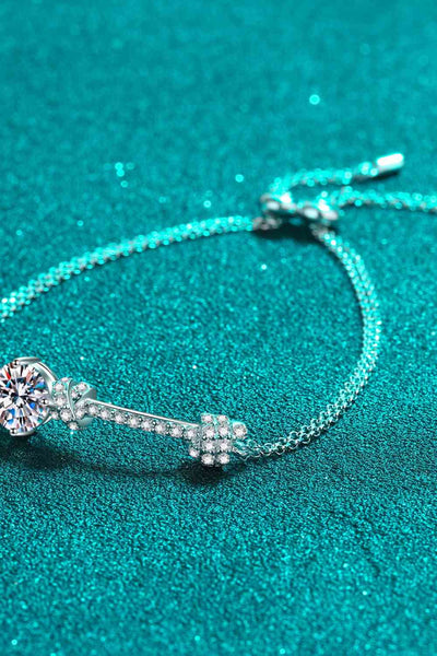 2 Carat Moissanite 925 Sterling Silver Bracelet for Elegance