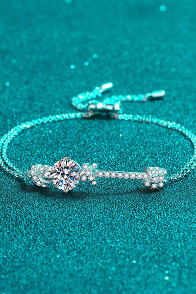 2 Carat Moissanite 925 Sterling Silver Bracelet for Elegance