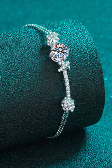 2 Carat Moissanite 925 Sterling Silver Bracelet for Elegance