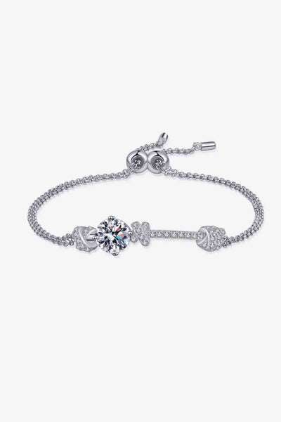 2 Carat Moissanite 925 Sterling Silver Bracelet for Elegance