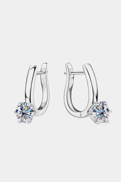 2 Carat Moissanite 925 Sterling Silver Earrings for Luxury