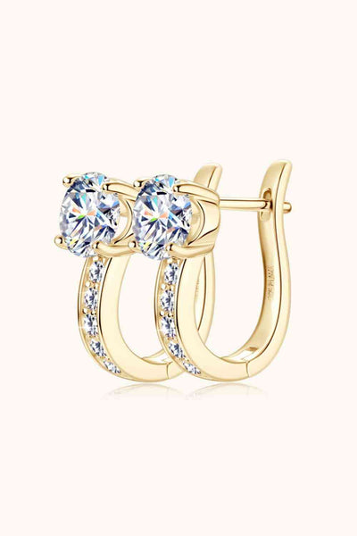 2 Carat Moissanite 925 Sterling Silver Earrings for Women