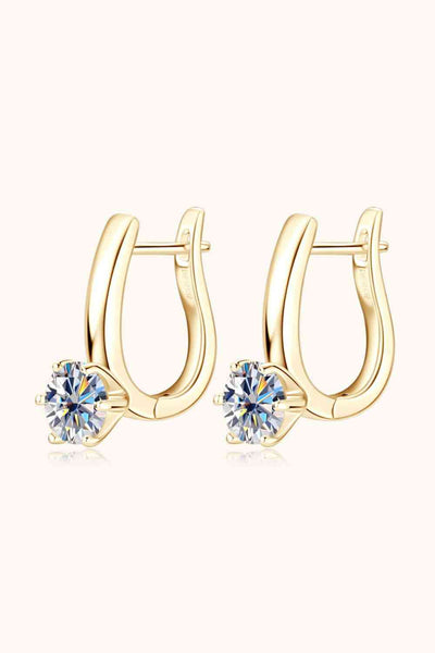 2 Carat Moissanite 925 Sterling Silver Earrings for Luxury
