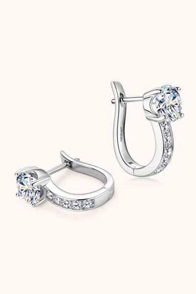 2 Carat Moissanite 925 Sterling Silver Earrings for Women