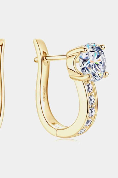 2 Carat Moissanite 925 Sterling Silver Earrings for Women