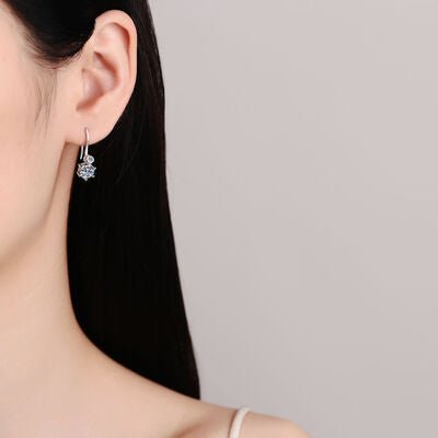 2 Carat Moissanite 925 Sterling Silver Earrings for Women